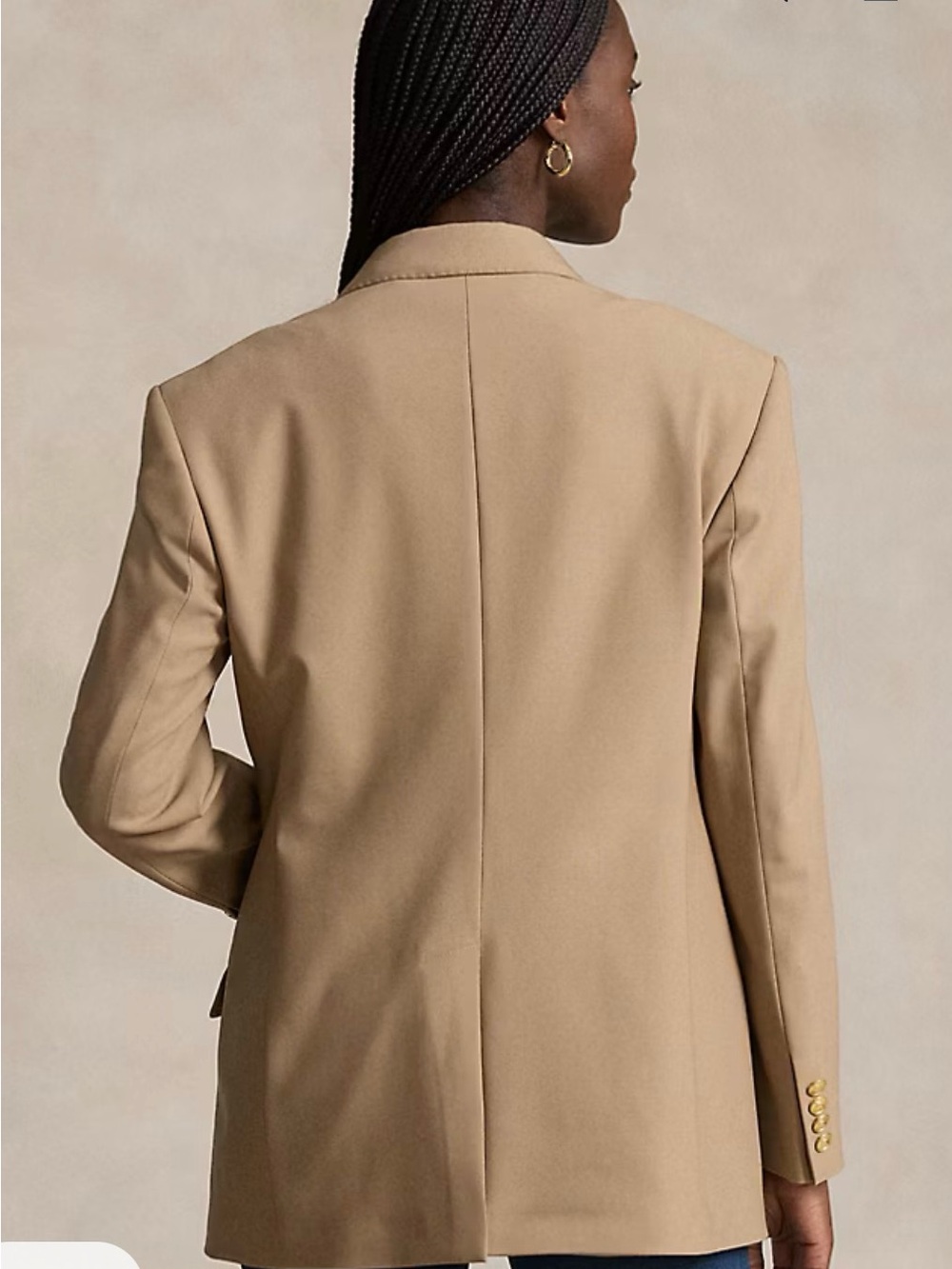 Polo by Ralph Lauren Women’s Double-Breasted Doeskin Wool Blazer Size 6 $698 - Picture 5 of 12